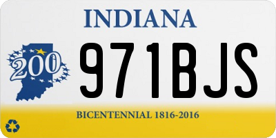 IN license plate 971BJS