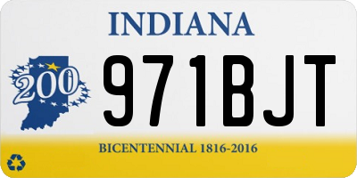 IN license plate 971BJT