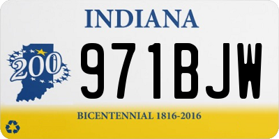 IN license plate 971BJW