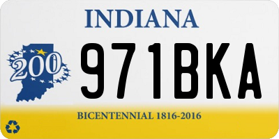IN license plate 971BKA