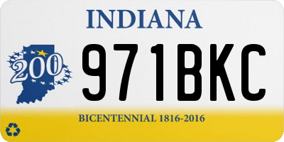 IN license plate 971BKC