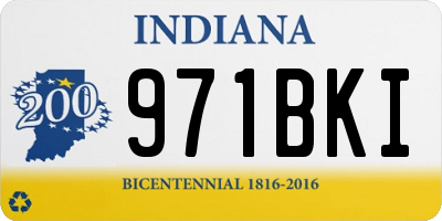 IN license plate 971BKI