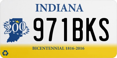 IN license plate 971BKS