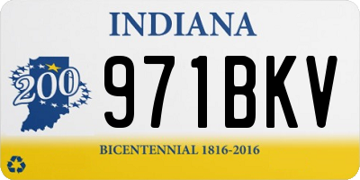 IN license plate 971BKV