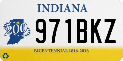 IN license plate 971BKZ