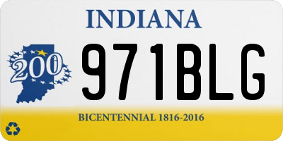 IN license plate 971BLG