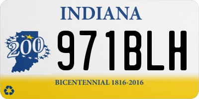 IN license plate 971BLH