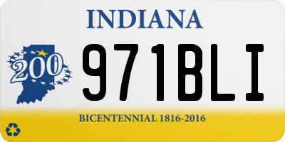IN license plate 971BLI