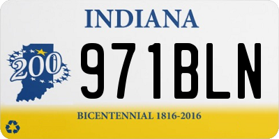 IN license plate 971BLN