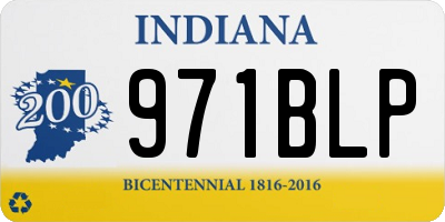 IN license plate 971BLP
