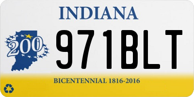 IN license plate 971BLT