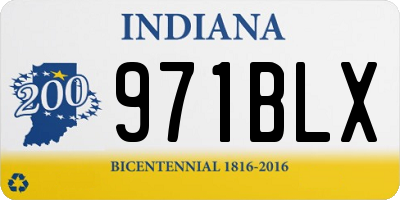 IN license plate 971BLX