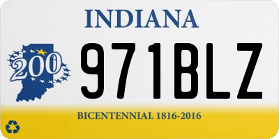 IN license plate 971BLZ