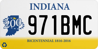 IN license plate 971BMC