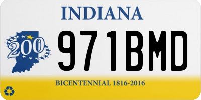 IN license plate 971BMD