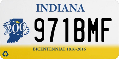 IN license plate 971BMF