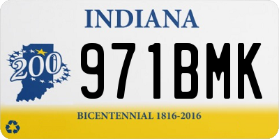 IN license plate 971BMK