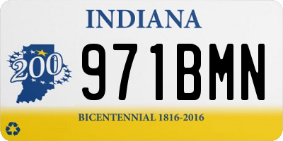 IN license plate 971BMN