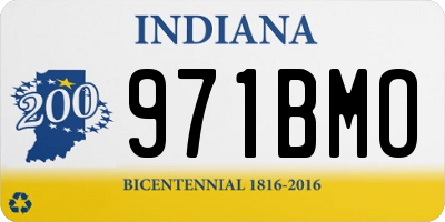 IN license plate 971BMO
