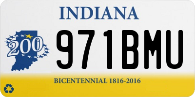 IN license plate 971BMU
