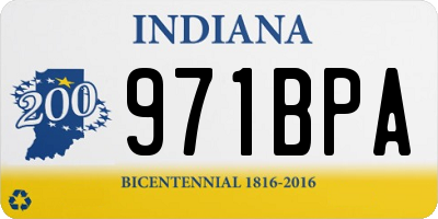 IN license plate 971BPA