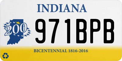 IN license plate 971BPB