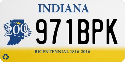 IN license plate 971BPK