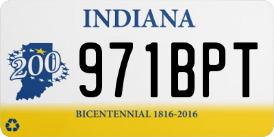 IN license plate 971BPT