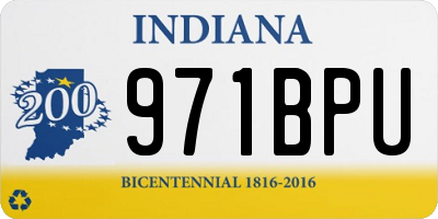 IN license plate 971BPU