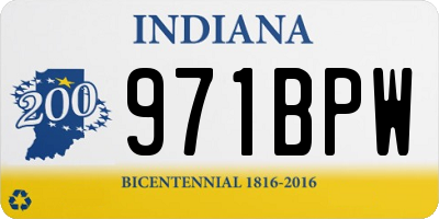 IN license plate 971BPW