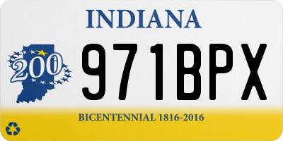 IN license plate 971BPX