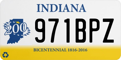 IN license plate 971BPZ