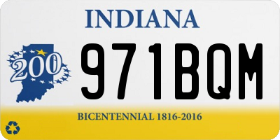 IN license plate 971BQM