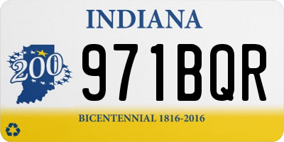 IN license plate 971BQR