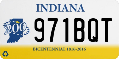 IN license plate 971BQT