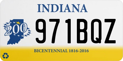 IN license plate 971BQZ