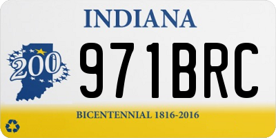 IN license plate 971BRC