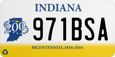 IN license plate 971BSA