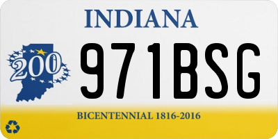 IN license plate 971BSG
