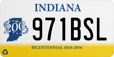 IN license plate 971BSL