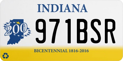 IN license plate 971BSR