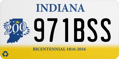 IN license plate 971BSS