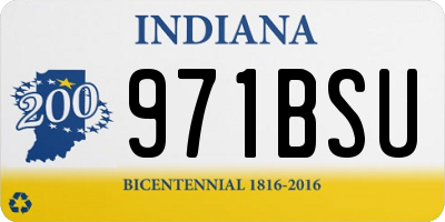IN license plate 971BSU