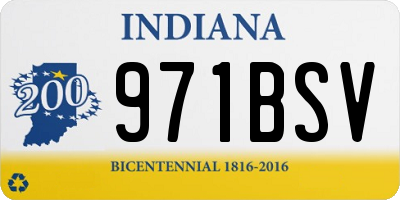 IN license plate 971BSV