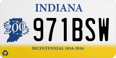 IN license plate 971BSW