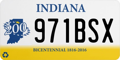 IN license plate 971BSX