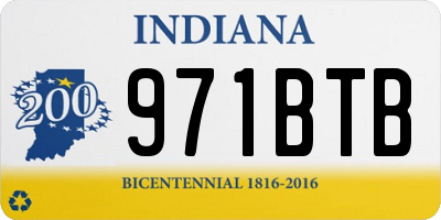 IN license plate 971BTB
