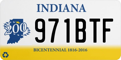 IN license plate 971BTF