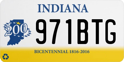 IN license plate 971BTG