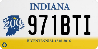 IN license plate 971BTI